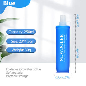 1pc150ml/250ml/500ml Outdoor Collapsible Silicone Bite Size Water Bottle Running Camping Hiking Travel Convenient Water Bottle