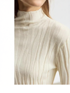 AMII | Minimalist Stone Pattern Sweater Fitted Warm Highly Elastic