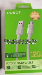 ROBOT Kabel Data RSQC100 Fast Charging Type C For Mi 13T 67W Android Data Cable Original - Garansi 1 Tahun