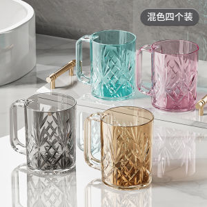 Transparent Couple Toothbrush Cup Childrens Washing Cup Bathroom Storage Box Luxury Dental Tools Cup for Home Use