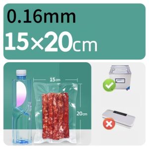 100pcs Food Vacuum Sealer Bags Food Vacuum Bag for Vac Storage Meal Prep and Sous Vide Food Preservation Sealed Bag