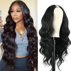 V Part Wigs Human Hair Body Wave V Part Human Hair Wigs For Women Half Head Clip In Half Wigs V Part Human Hair Wig Machine Made