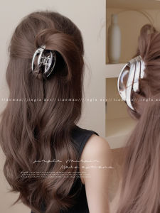 Small Touching Claw Hair Clip Womens High Ponytail Fixed Hair Clip 2025 New Advanced Feeling Half up Shark Clamp Hair Card Headwear