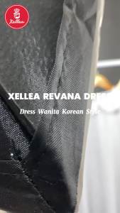 Dress Wanita Lengan Karet Jumbo Panjang Revana Dress Fashion Muslim Nyaman dipakai - XELLEA