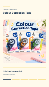 ODVEN 5mm Correction Tape White Out Roller Quick Dry Smooth Cover-Up Tape School Office Exam Writing Correction Stationery