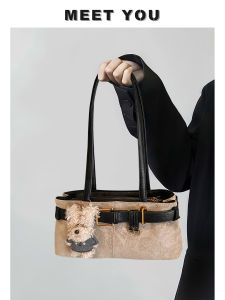 Trendy Suede Underarm Bag Womens Cute Tote Bag 2025 New Fashion Soft PU Leather Single Shoulder Handbag Casual Style