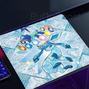 Bandai | Mousepad Computer New Mouse Pads eevee Keyboard Pad Pokémon Mouse Mat Office PC Rubber Carpet Small Table Mat Gamer Accessories