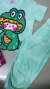 (9-23kg) Bộ ali baba ngố lửng quần dài bo lai cho bé gái hình in nét dễ thương thun coton xuất vải mềm thoáng mát (MSP 315)