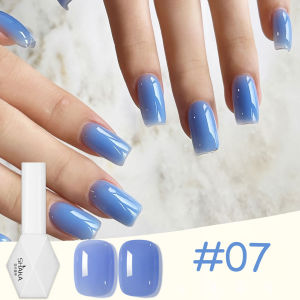 ยาทาเล็บเจลสีฟ้า ชมพู ขาว 1 ชิ้น สำหรับฤดูใบไม้ร่วงและฤดูหนาว สีโดปามีน มาการอง ลูกกวาด น้ำแข็ง ใส สำหรับร้านทำเล็บ ทำเล็บ ศิลปะบนเล็บ อุปกรณ์ทำเล็บ