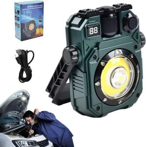 ไฟทำงานแม่เหล็กพร้อมโหมด 5 โหมด โคมไฟ LED แบบชาร์จพลังงานแสงอาทิตย์กันน้ำสำหรับการซ่อมแซมการเดินป่ากลางแจ้งฉุกเฉินในเวิร์คช็อป