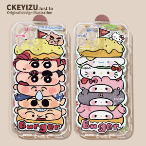 Ultra-Thin Full-Coverage Silicone Phone Case for  15 14Promax 13Pro 12Mini 11Pro X/XR SE2 6S New 14Plus Anti-Fall Cute Cartoon Design
