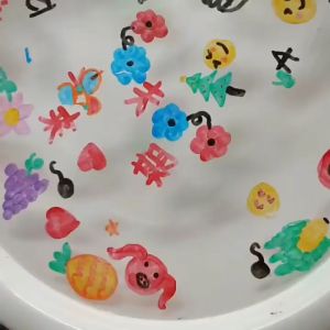 ปากกาไวท์บอร์ด DIY ปากกาสีลอยน้ำมหัศจรรย์ 12 สี วาดรูป ลอยน้ำได้ แถมช้อน หมึก Non Toxic