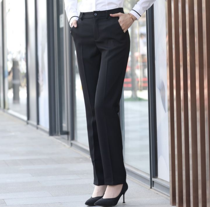 Brglopf Womens Stretch Dress Pants Casual Slacks Pants with Pockets Flared  Straight Leg Bootcut Trousers for Office Work Business(Black,XL) -  Walmart.com