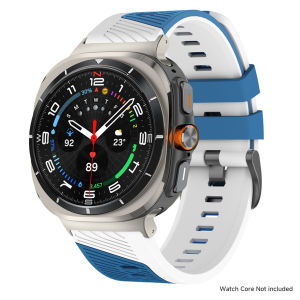 Two-Tone Sports Silicone Strap for Samsung Galaxy Watch Ultra 2 47mm Adjustable Band Wristband for Galaxy Watch Ultra 2025/2024