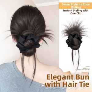 JUZITING | Fluffy Synthetic Bun Hairpiece Chignon