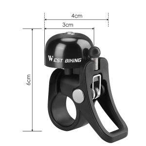 WEST BIKING Mountain Bike Bell Safety Warning Signal Loud Retro Bicycle Bell Road Handlebar Bike Accessories Riding Equipment