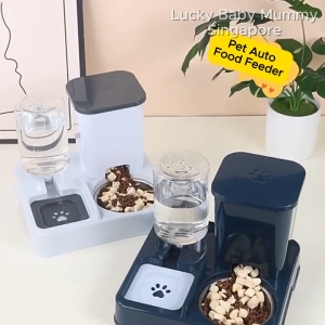 2-in-1 Pet Feeder Water Dispenser With Stainless Steel Bowl/Auto Drinking & Feeding Bowl For Cat&Dog/luckyhome