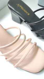 Afrishoes ROSEE Sandal Heels Wanita EMPUK 5cm