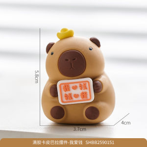 Đồ Trang Trí Bàn Làm Việc Chồn Nước Capybara Mô Hình Động Vật Dễ Thương Phong Cách Hoạt Hình Hài Lòng Động Lực Ổn Định Cho Văn Phòng Quà Tặng Sinh Nhật