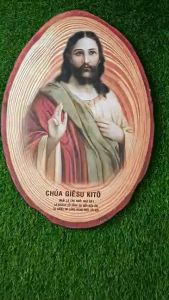 TRANH GỖ CÔNG GIÁO IN HÌNH CHÚA GIÊ SU KITO 60x40CM VÀ 45x30CM - QUÀ TẶNG CÔNG GIÁO