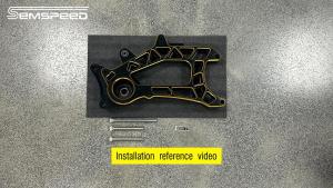 SEMSPEED Motorcycle CNC Rear Swing Arm Axle Wheel Sprocket Swingarm Mount Bracket For Yamaha NMAX V3 Techmax/Turbo NVX Aerox SP 2025-2026