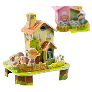 3D Architectural Paper Puzzle Building Kit Educational Toy for Children over 5 Years Old Male Female Universal PT-1 Model