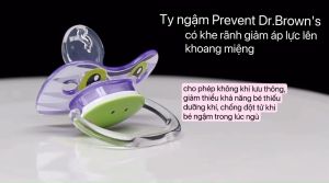 [ PV12014 ] Bộ 2 ty ngậm hỗ trợ chống đột tử/chỉnh nha/chống vẩu Dr.Browns Prevent họa tiết con mèo và con ếch ( 0-6m )