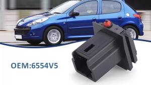 Đen 6554V5 Micro Switch Cho Citroen Xsara Picaso C3 C4 Picasso Peugeot 206 307 308 407SW Giao Diện Phát Hành Cốp Xe Chất Liệu ABS