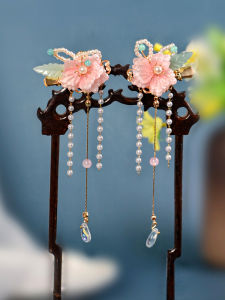 เครื่องประดับผมสไตล์โบราณสำหรับเด็ก หมุดผมแบบสองชิ้น เครื่องประดับผมสไตล์เทพธิดาสำหรับการแสดง หมุดผมแบบสองชิ้น