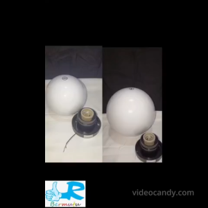 20CM Lampu PILAR BOLA SUSU E27 15CM LED TAMAN 8 INCH Bulat Acrylic 6 INCH Anti Pecah Outdoor PMMA