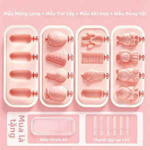 KEKESHANGJIA | Mô Hình Que Kem Dành Cho Trẻ Em Silicone An Toàn Thực Phẩm