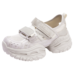 Josiny | Summer Breathable Lightweight Elevated Sneakers with Thick Soles and Magic Tape Fastening