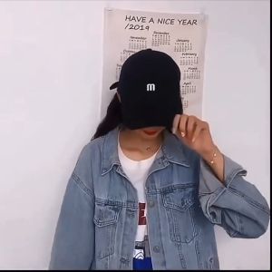 Ready Stock 2025 NEW DESIGN Baseball Cap Korean Style Polar Bear Label Embroidered Peaked Simple Cap