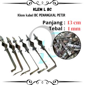 Klem L BC | Klem Kabel BC | Klem Penangkal Petir | Klem Isolator Grounding