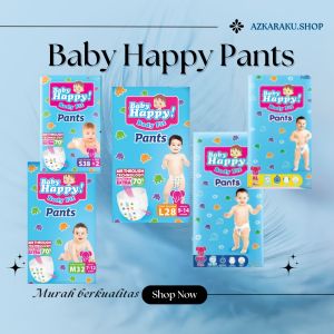 2 Ball Baby Happy Size (S38+2M32L28XL26XXL24)Popok Bayi