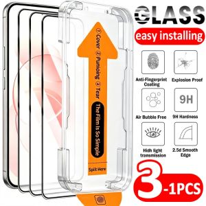 3Sets For Redmi Note17 17Pro Tempered Glass Screen Protectors with Easy Installing Kit Scratch Fingerprint Resistant