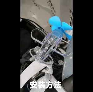 Electric Vehicle Motorcycle Wind Energy Small Plane Wind Power Generation LED Lights Car Ornaments
