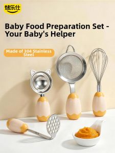 KAULUS | Egg White Separator And Mashing Strainer Tool For Baby Food