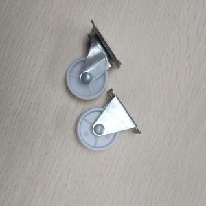 2 Inch 50mm SwivelRigidBrake Nylon White Wheel Caster for DIY Trolley Furniture Closet Wardrobe Roller Local Stock
