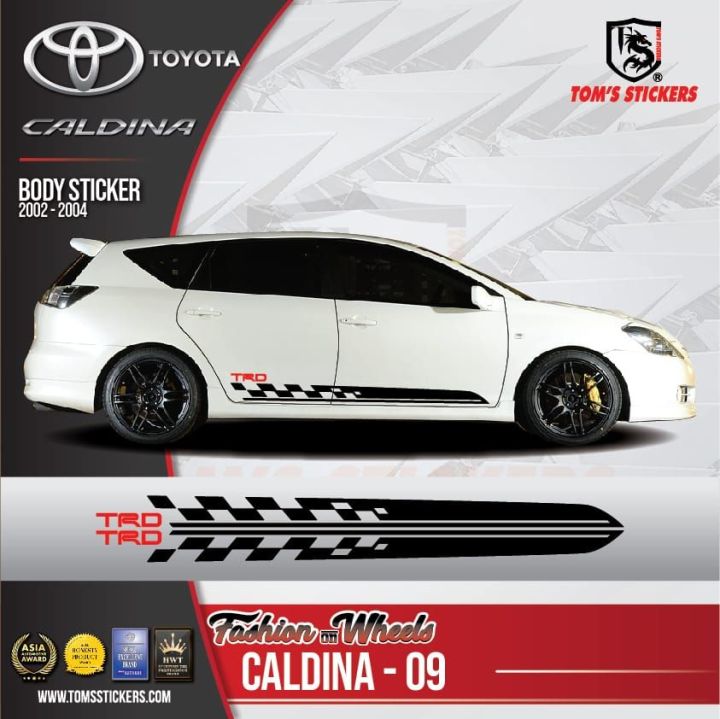 👍👍 TOYOTA CALDINA CAR BODY STICKER SET CALDINA - 09 | Lazada