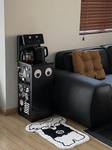 Decorative Mickey Mouse Water Dispenser Sticker Decal Large Eyes 3D Stick-On Refrigerator Magnet Home Decorations