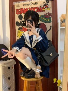 Original Kawasen กะลาสีสไตล์ญี่ปุ่น ชุดสูท กระโปรง แขนสั้น Jk Uniform เดรส นักเรียน ชุดนักเรียนแท้ ฤดูใบไม้ผลิ 2023