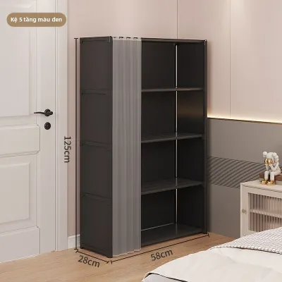 GENUO | Kệ Sách Treo Tường Chống Bụi Đa Lớp