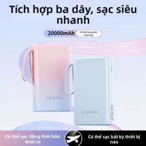 YOUZHE | Super Fast Charging Large Capacity Power Bank 20000mAh With Cable