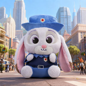 Zootopia Nick & Judy Bunny Officer Plush Toy
