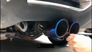 Universal Exhaust Car Dual Exhaust Tip Stainless Steel Muffler Tail Pipe 3.8cm-6.3cm Pipe Modified