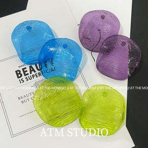 New Colorful Wang Fei Shrimp Chip Earrings Snake Year Spring Festival Celebrity Studs Exaggerated Fashion Jewelry Accessories