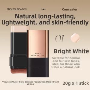 Flawless Coverage Dual-ended Foundation Stick Brush Head Non-caking Long-lasting