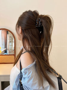 Elegant Acetate Dog High Ponytail Claw Clip Womens New 2025 Half Updo Back of Head Hair Clip Shark Bite Stylish Hair Accessories