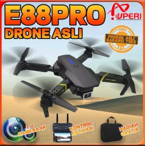 Drone Murah  import 4K Camera Drone Kamera E88 Pro Dual Camera Mini Drone/ drone jarak jauh | Drone Pro Shoot Murah Original indoor outdoor (READY STOCK] RC Drone E88 Pro 4K Dual Kamera